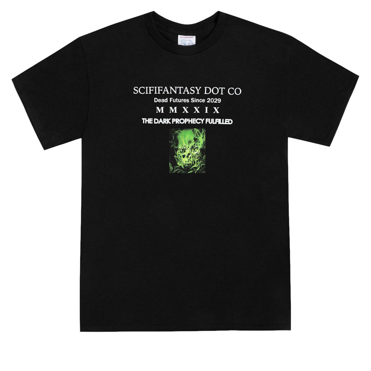 Sci-Fi Fantasy Dark Prophecy T-Shirt - Black image 1