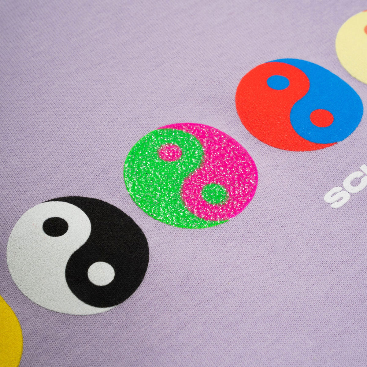 Sci-Fi Fantasy Yin Yang T-Shirt - Lilac image 3