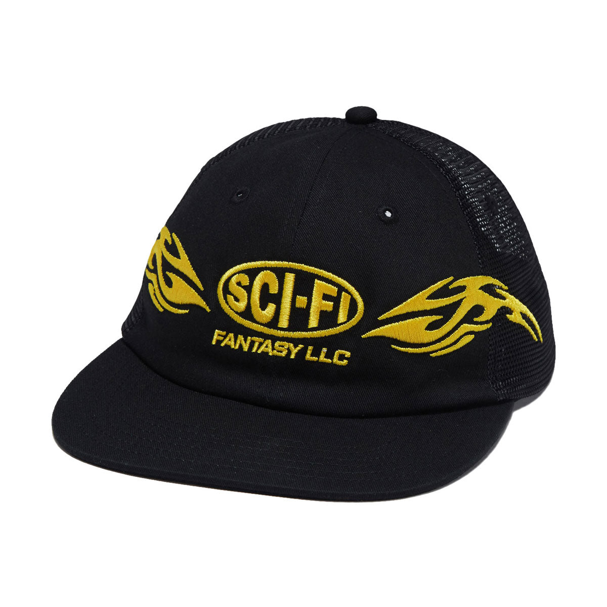 Sci-Fi Fantasy Origin Mesh Hat - Black image 1