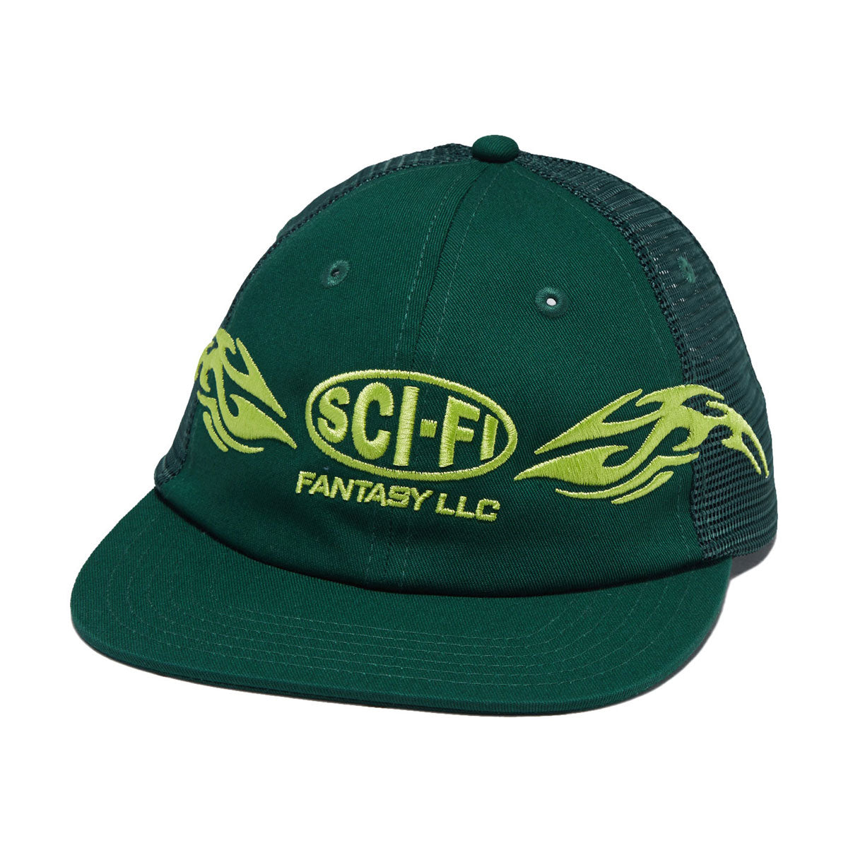 Sci-Fi Fantasy Origin Mesh Hat - Green image 1