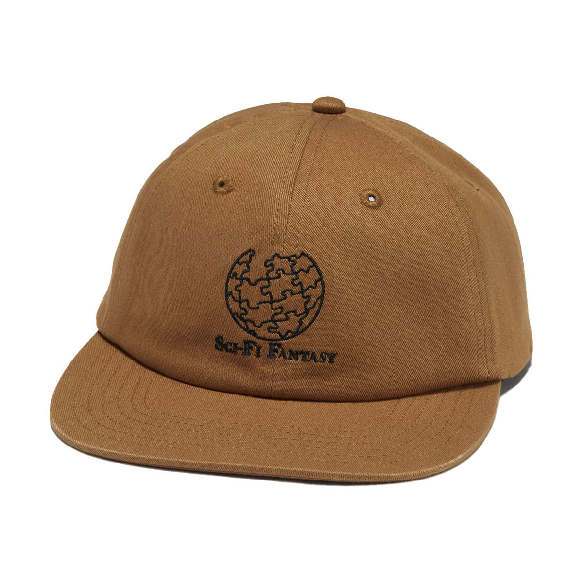 Sci-Fi Fantasy Puzzle Globe Hat - Khaki image 1