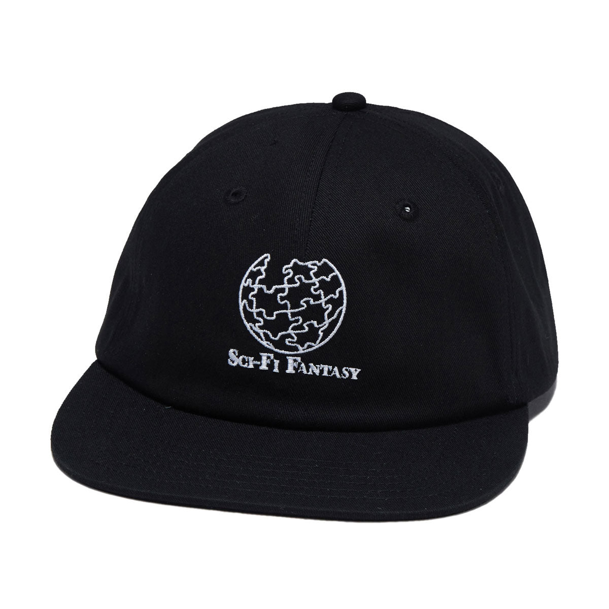 Sci-Fi Fantasy Puzzle Globe Hat - Black image 1