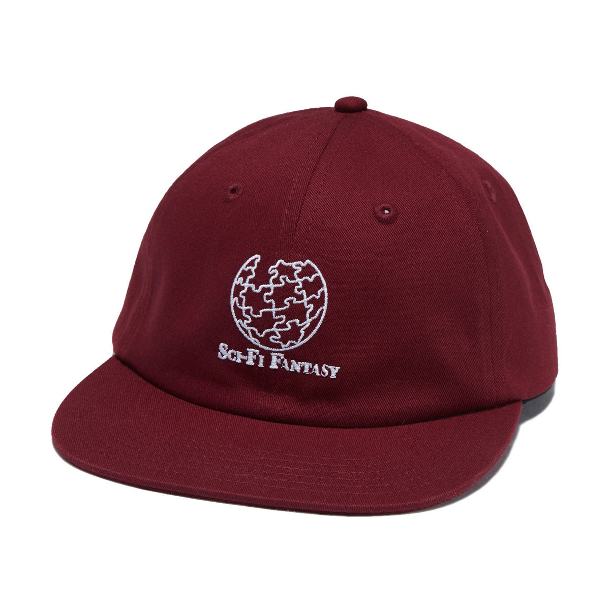 Sci-Fi Fantasy Puzzle Globe Hat - Wine image 1