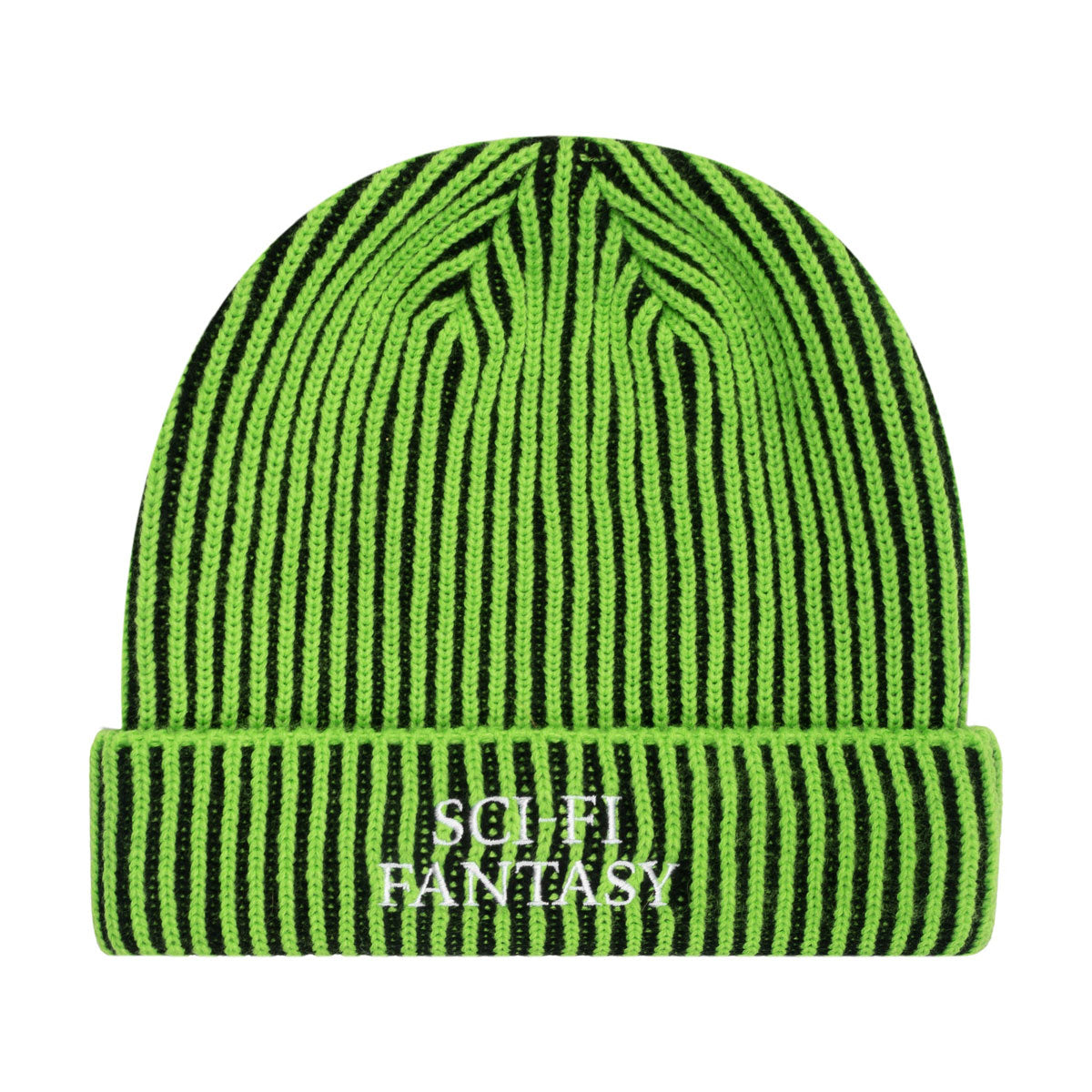 Sci-Fi Fantasy Logo Beanie - Lime/Black image 1