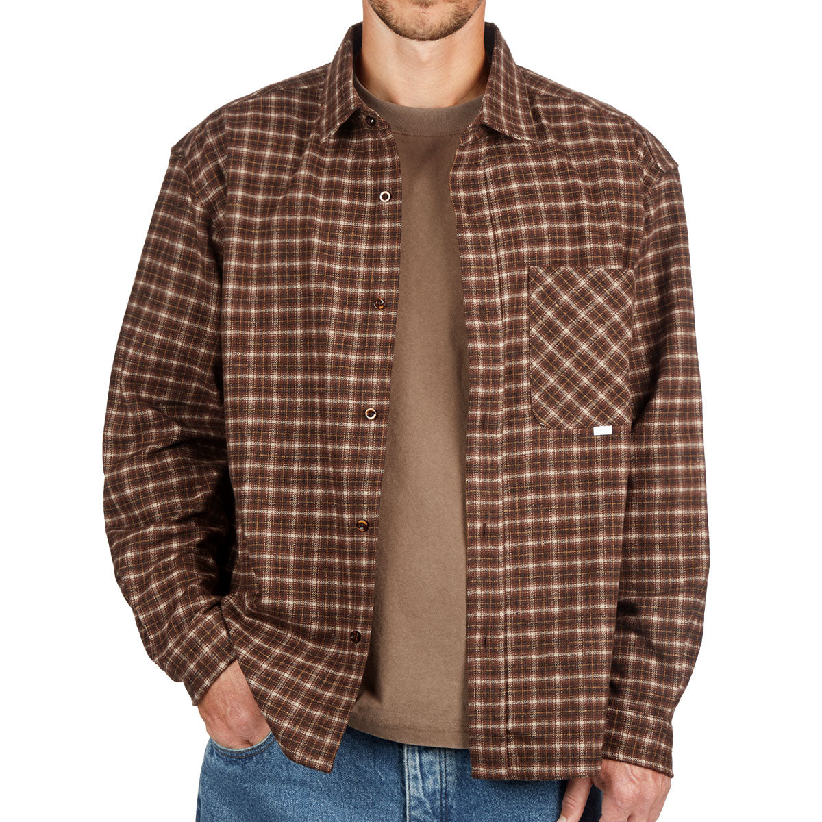 CCS Dial Up Flannel Shirt - Brown image 1