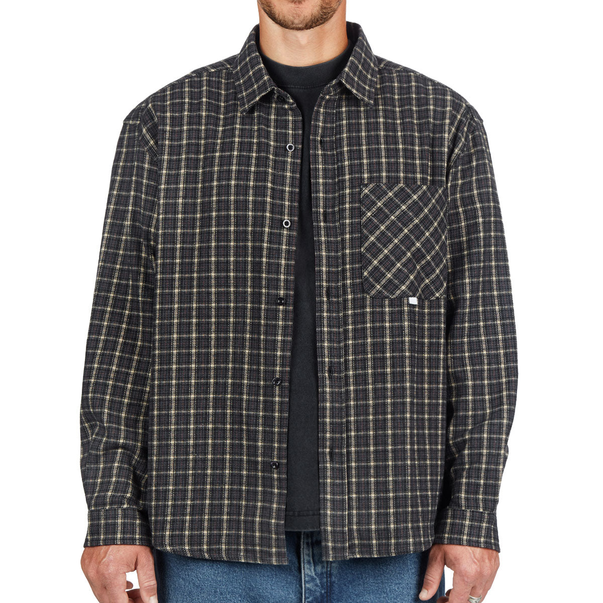 CCS Dial Up Flannel Shirt - Dark Navy image 1