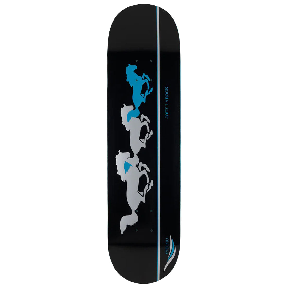 Studio Larock Mustangs Skateboard Deck - Black - 8.25