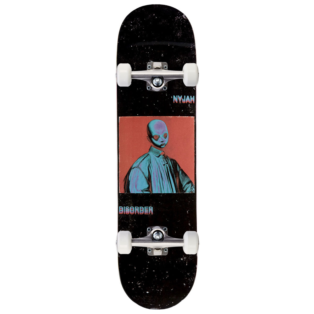 Disorder Boss Baby Nyjah Huston Skateboard Complete - Black - 8.12