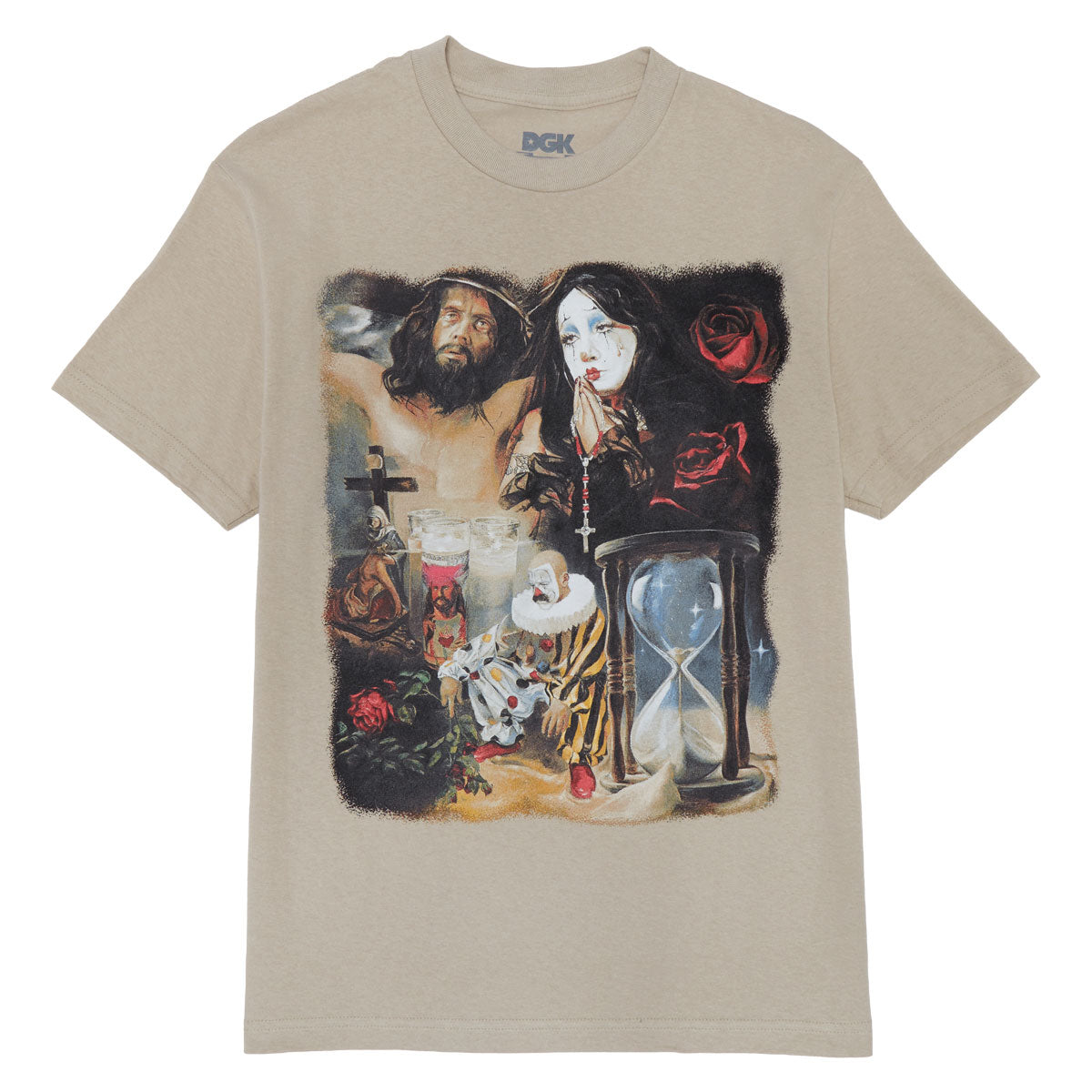 DGK x Godfitti No Llores T-Shirt - Sand image 1