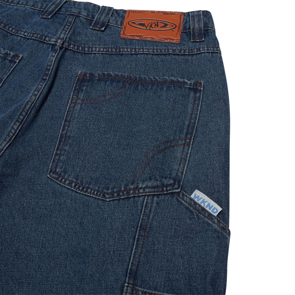 WKND Damn Near Carpenters Jeans - Washed Medium Blue image 4