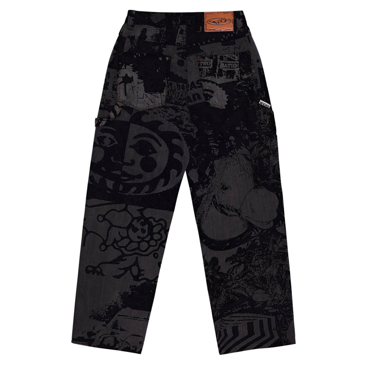 WKND Damn Near Carpenters Jeans - Black Horses image 2