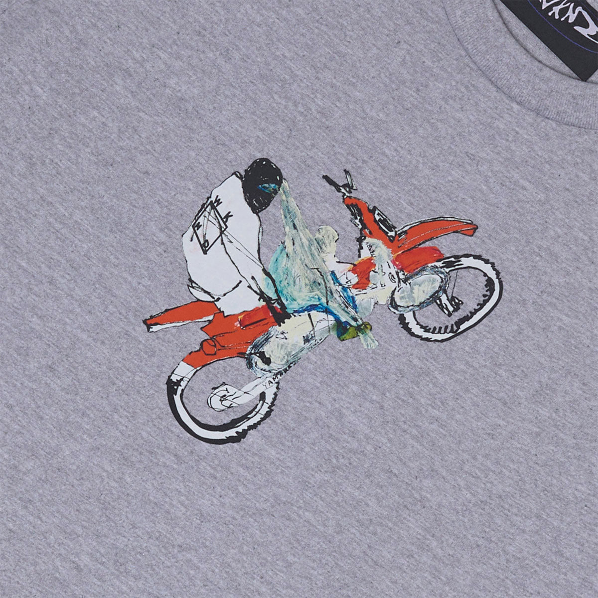 WKND Bike T-Shirt - Light Heather Grey image 2