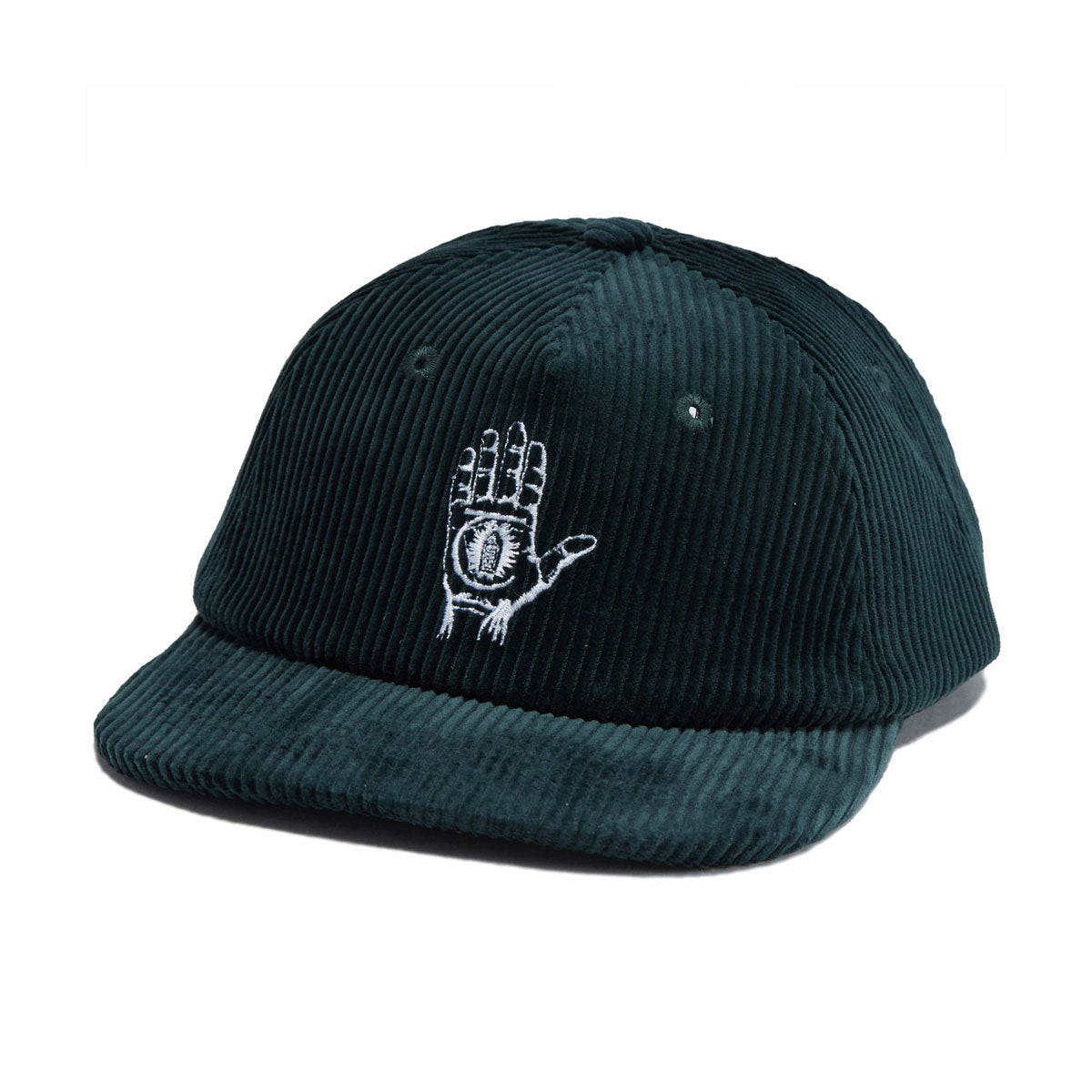 Theories Hand Of Theories Corduroy Strapback Hat - Forest Green image 1