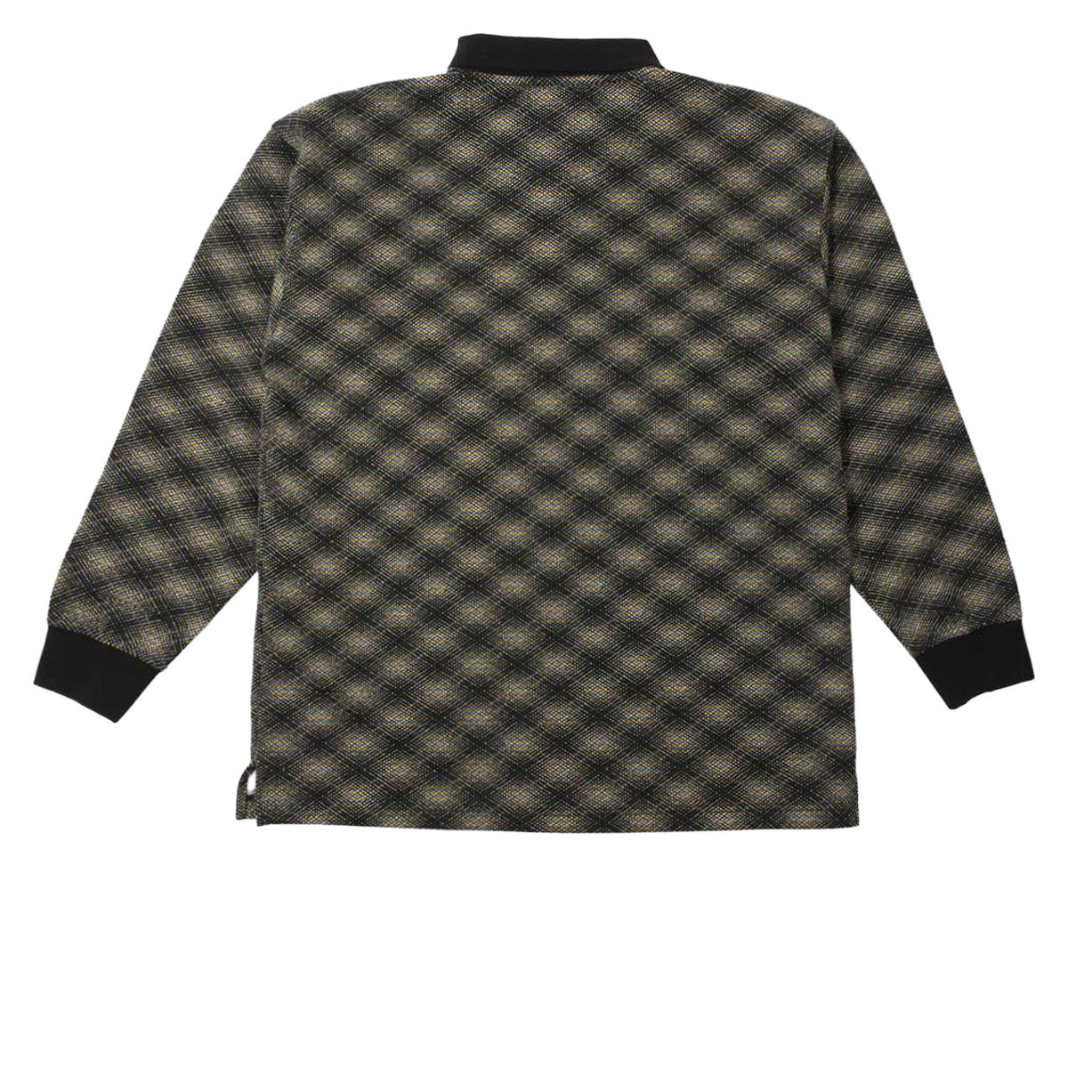 Theories E.S.P. Long Sleeve Polo Shirt - Black And Lilac image 4