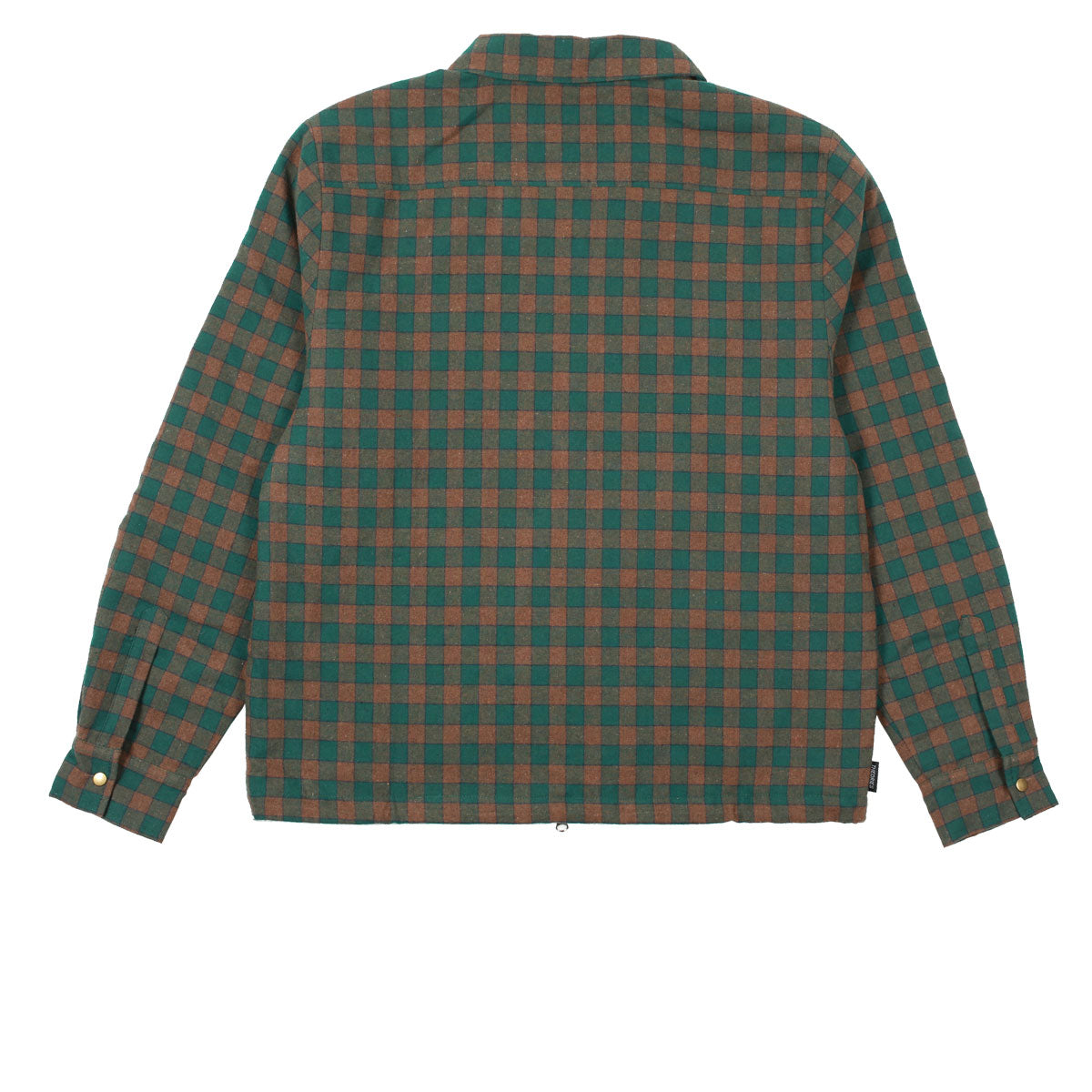 Theories Lantern Quilted Flannel Jacket - Green image 2