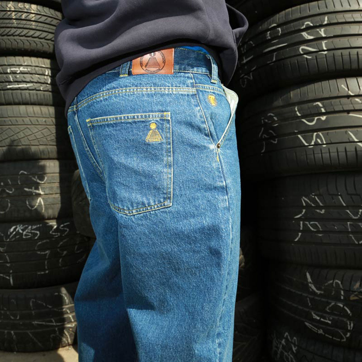 Theories Scribble Jeans - Washed Blue image 4