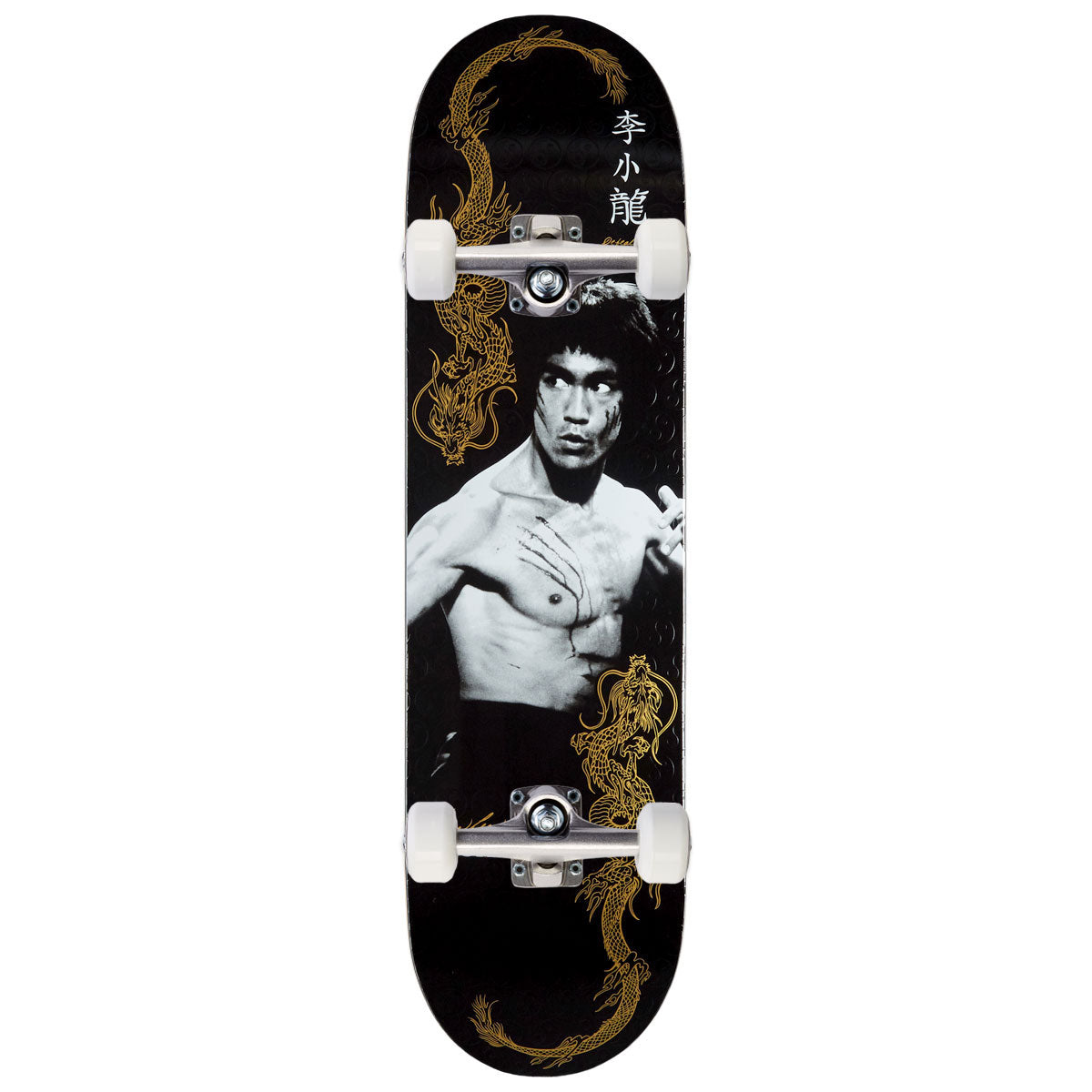 DGK x Bruce Lee Balance Embossed Skateboard Complete - Black - 8.25