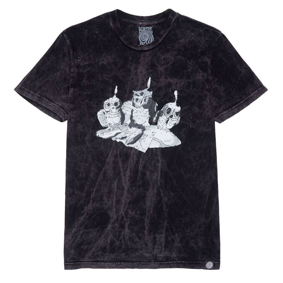 Portal Dimension Owl Candle T-Shirt - Mineral image 1