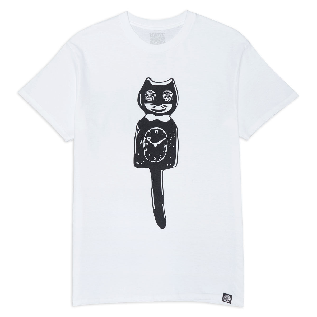 Portal Dimension Cat Clock T-Shirt - White image 1