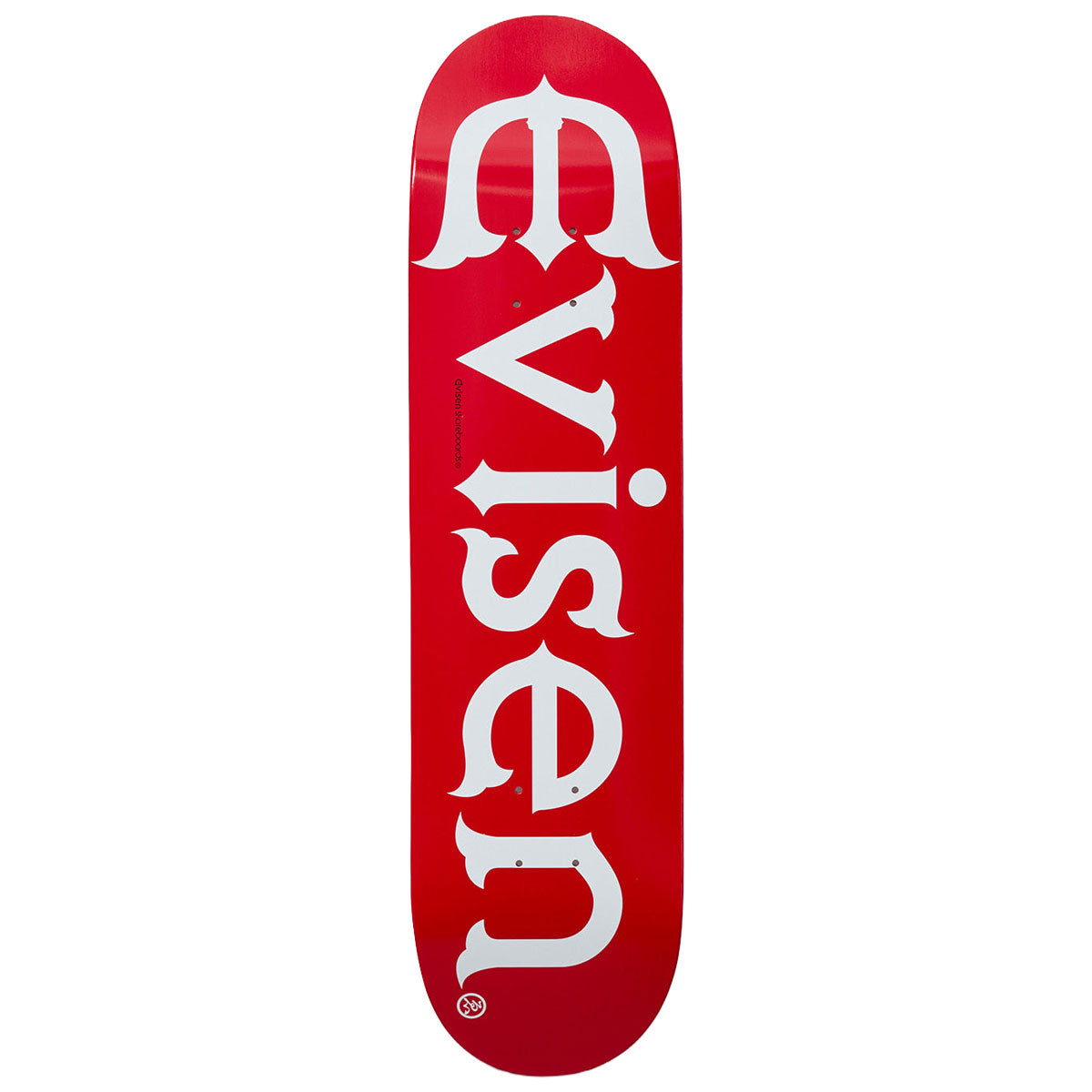 Evisen Evi-Logo Skateboard Deck - Red - 8.50