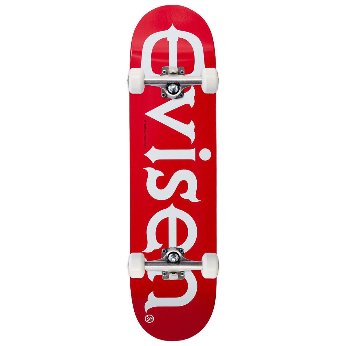 Evisen Evi-Logo Skateboard Complete - Red - 8.50