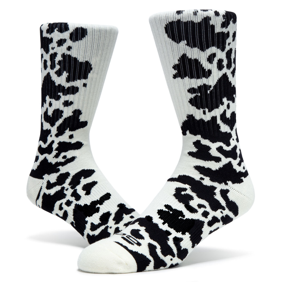 CCS Cow Socks - White/Black image 3