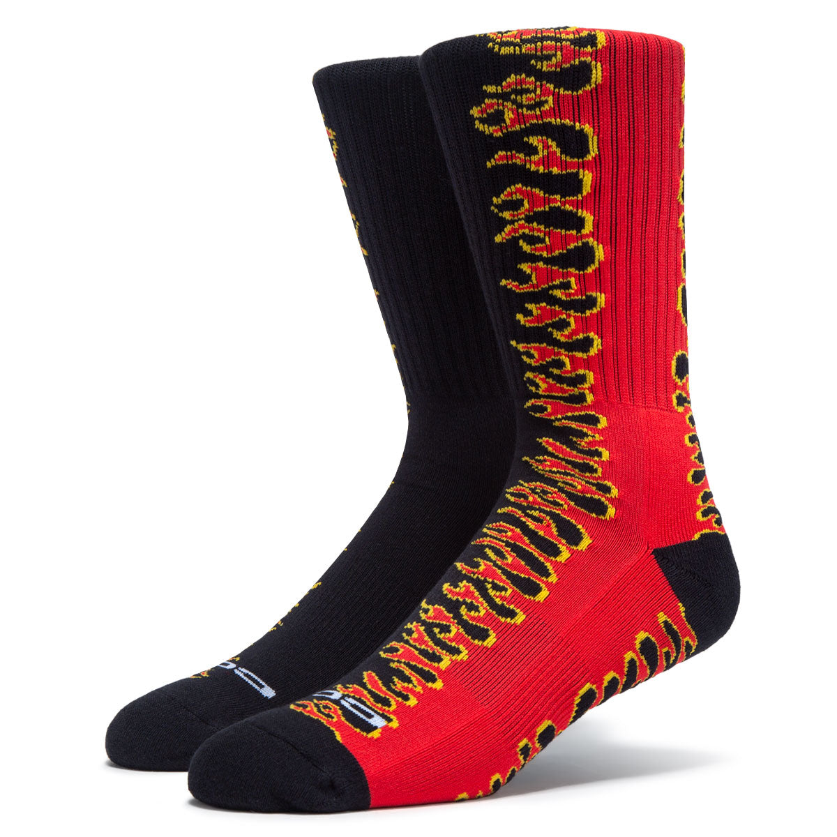 CCS Flames Socks - Black/Red image 1