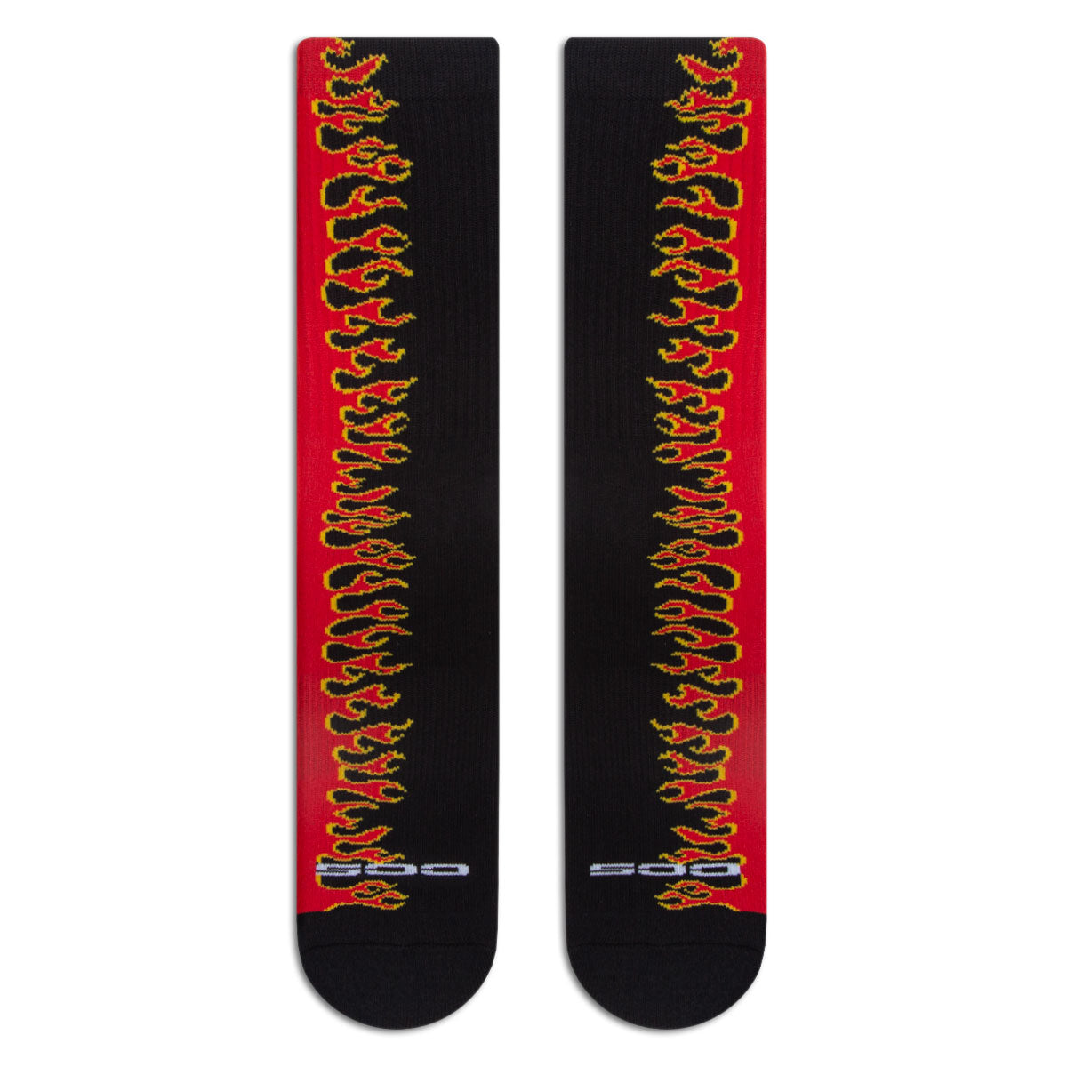 CCS Flames Socks - Black/Red image 2