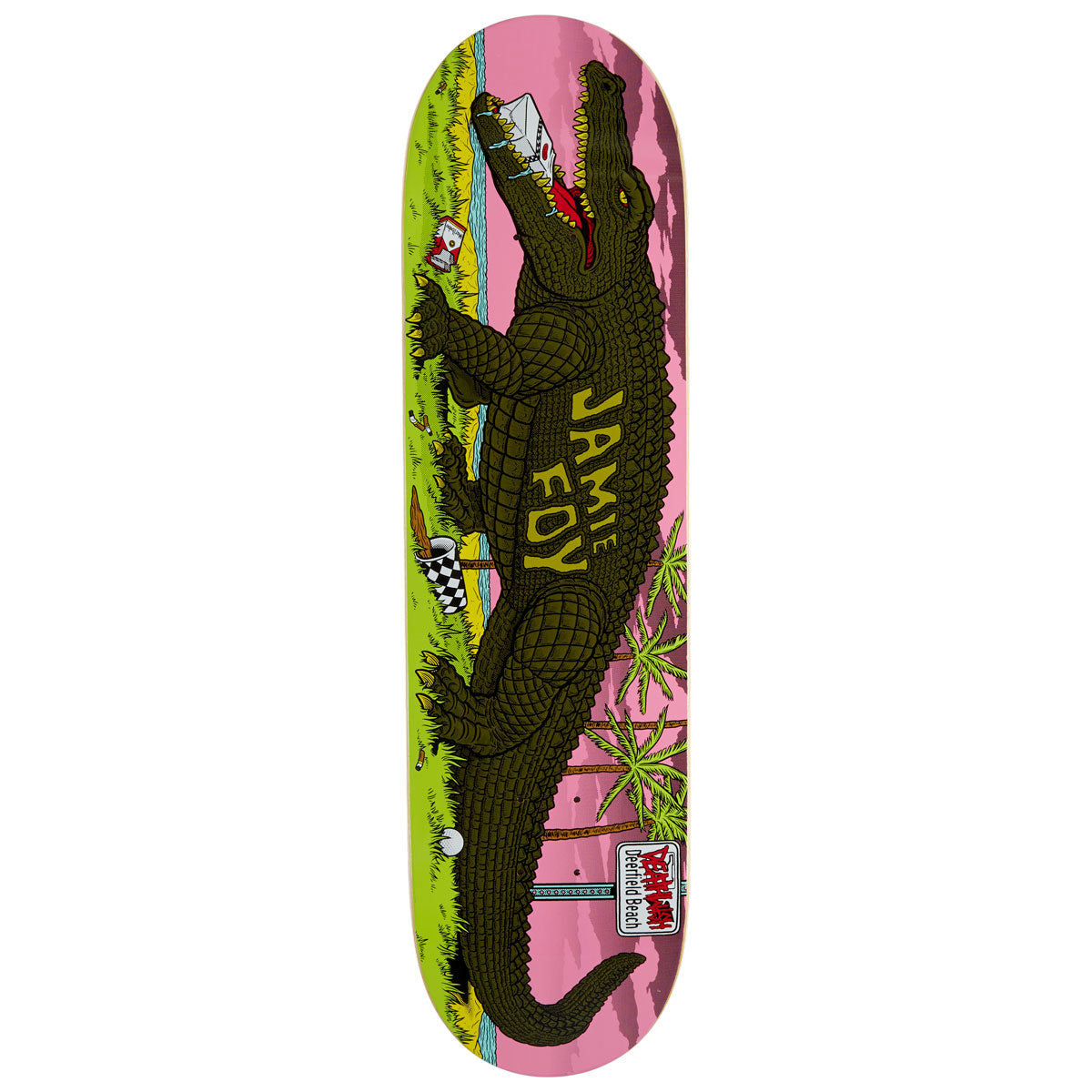 Deathwish Jamie Foy Deerfield Mascot Skateboard Deck - 8.25