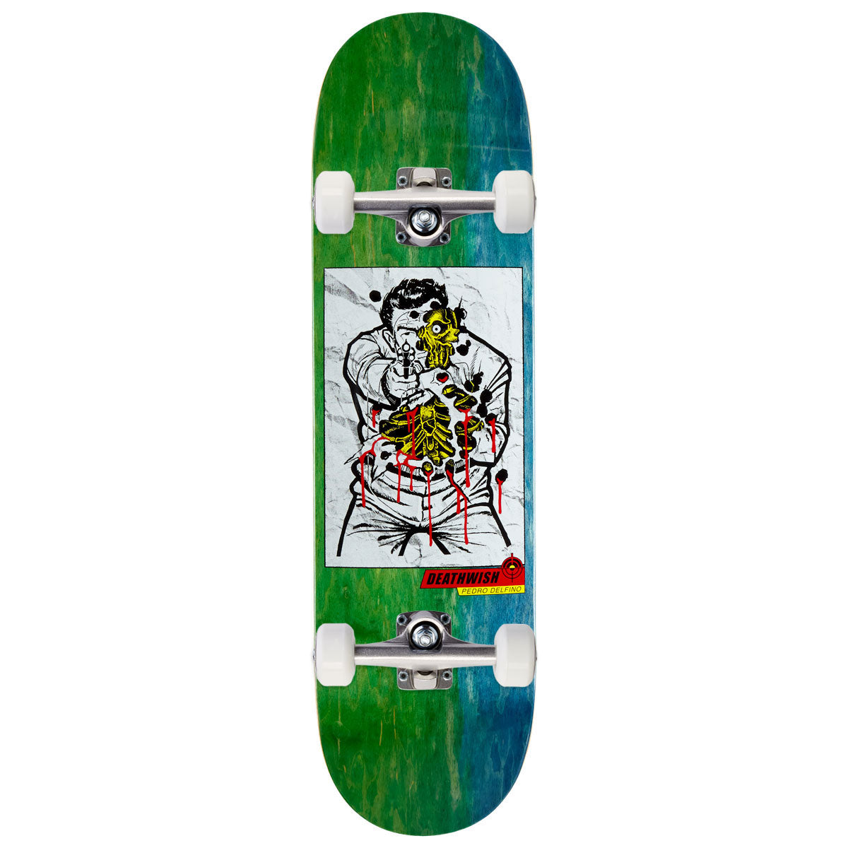 Deathwish Pedro Delfino Saturday Night Special Skateboard Complete - 8.38