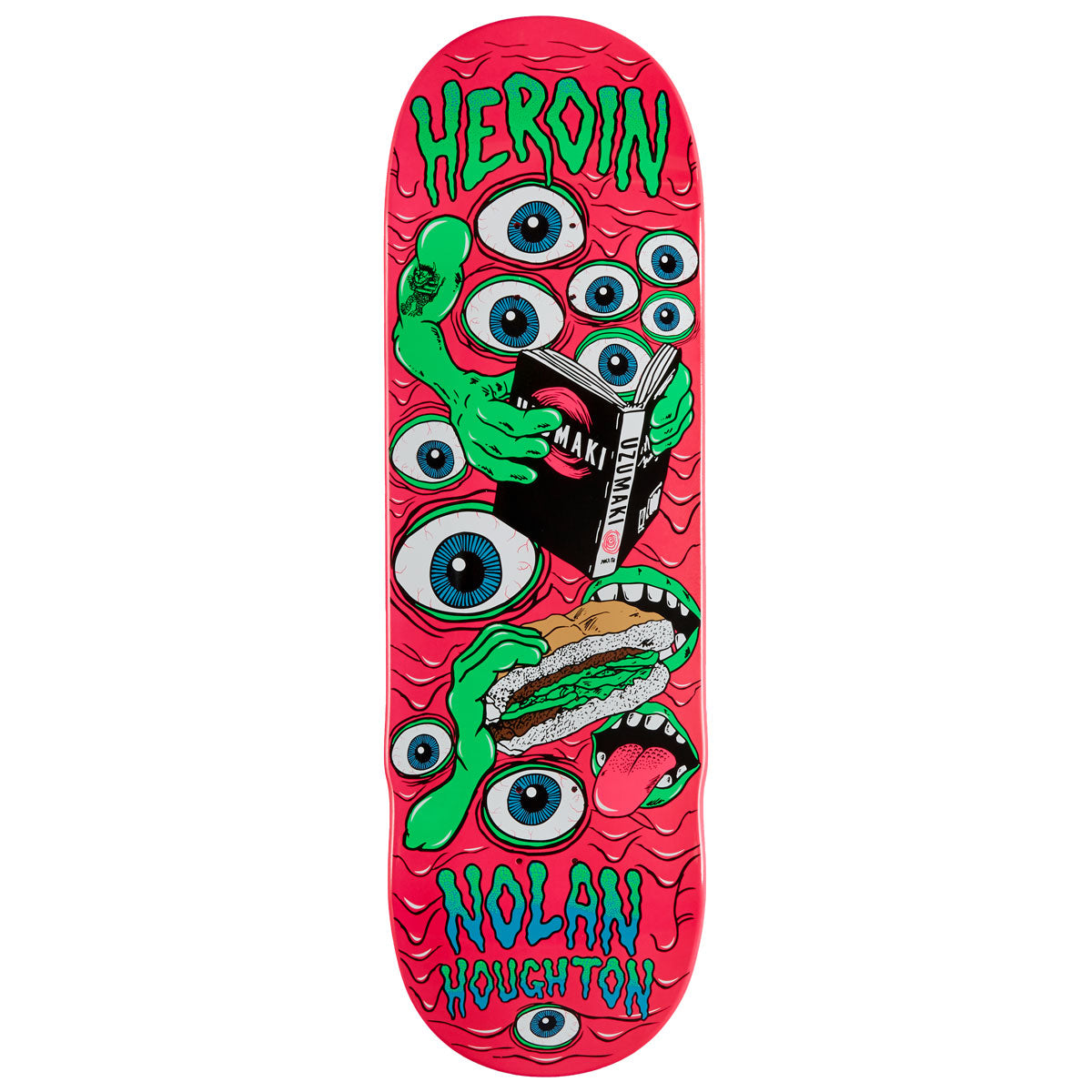 Heroin Nolan Houghtan Mutate Or Die Skateboard Deck - 9.50