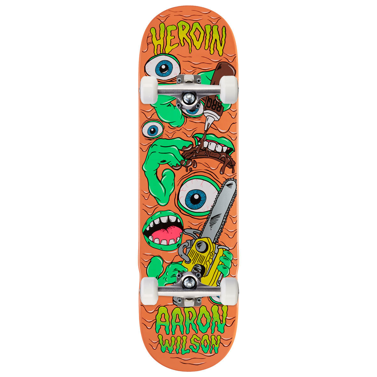 Heroin Aaron Wilson Mutate Or Die Skateboard Complete - 8.50