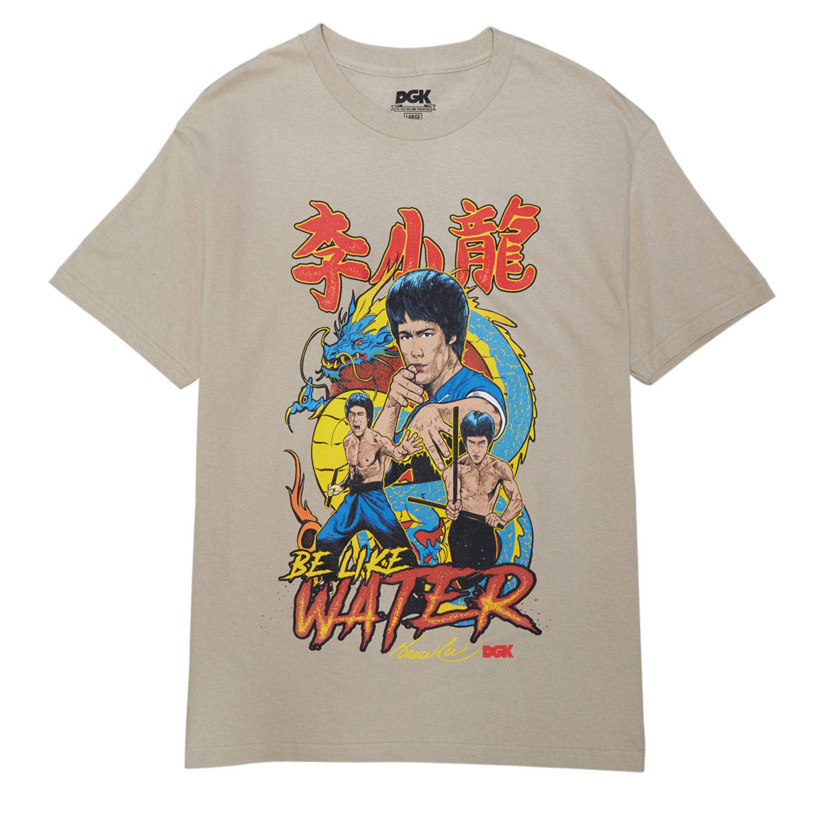 DGK x Bruce Lee Fury T-Shirt - Sand image 1