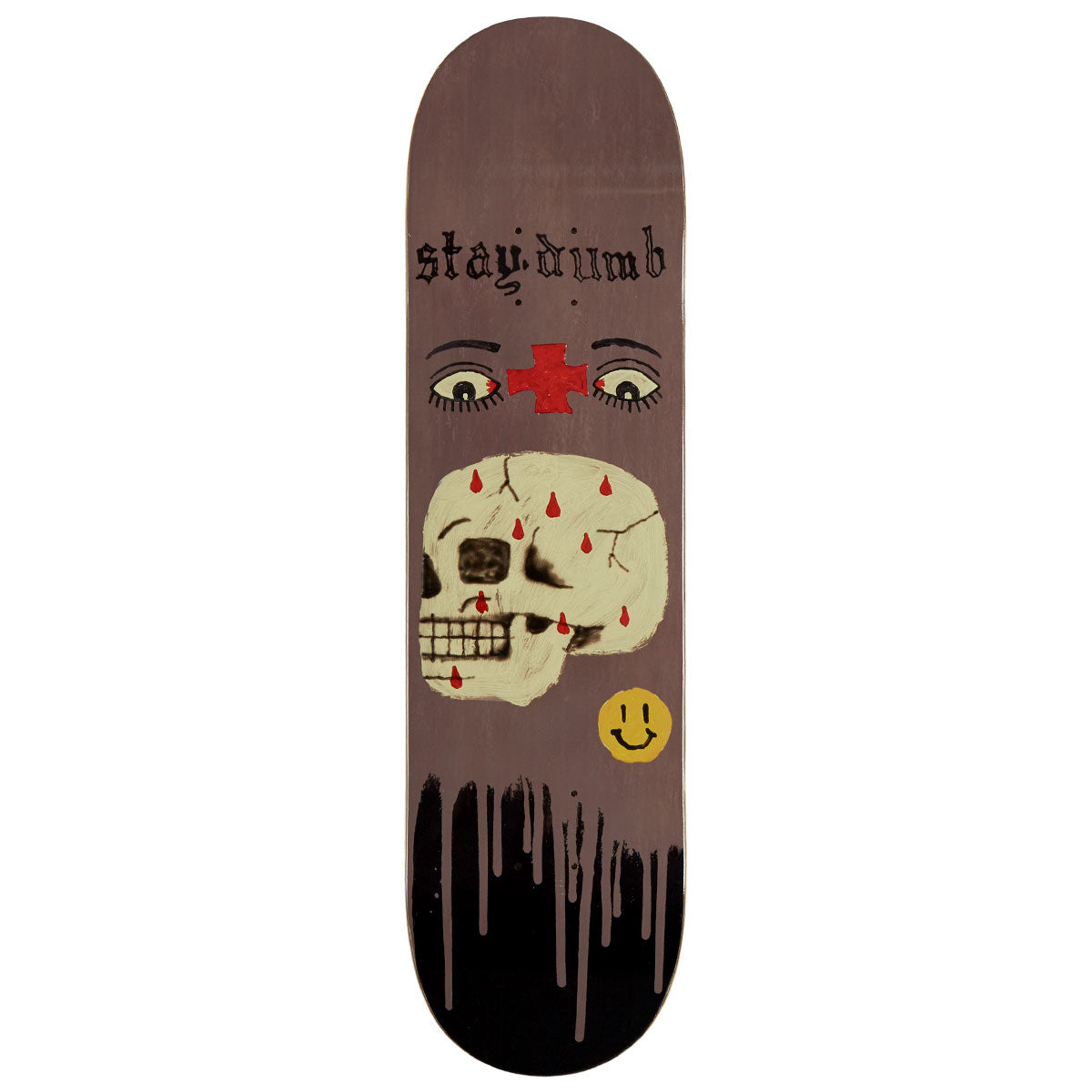 Zero Burleigh Stay Dumb Skateboard Deck - 8.25