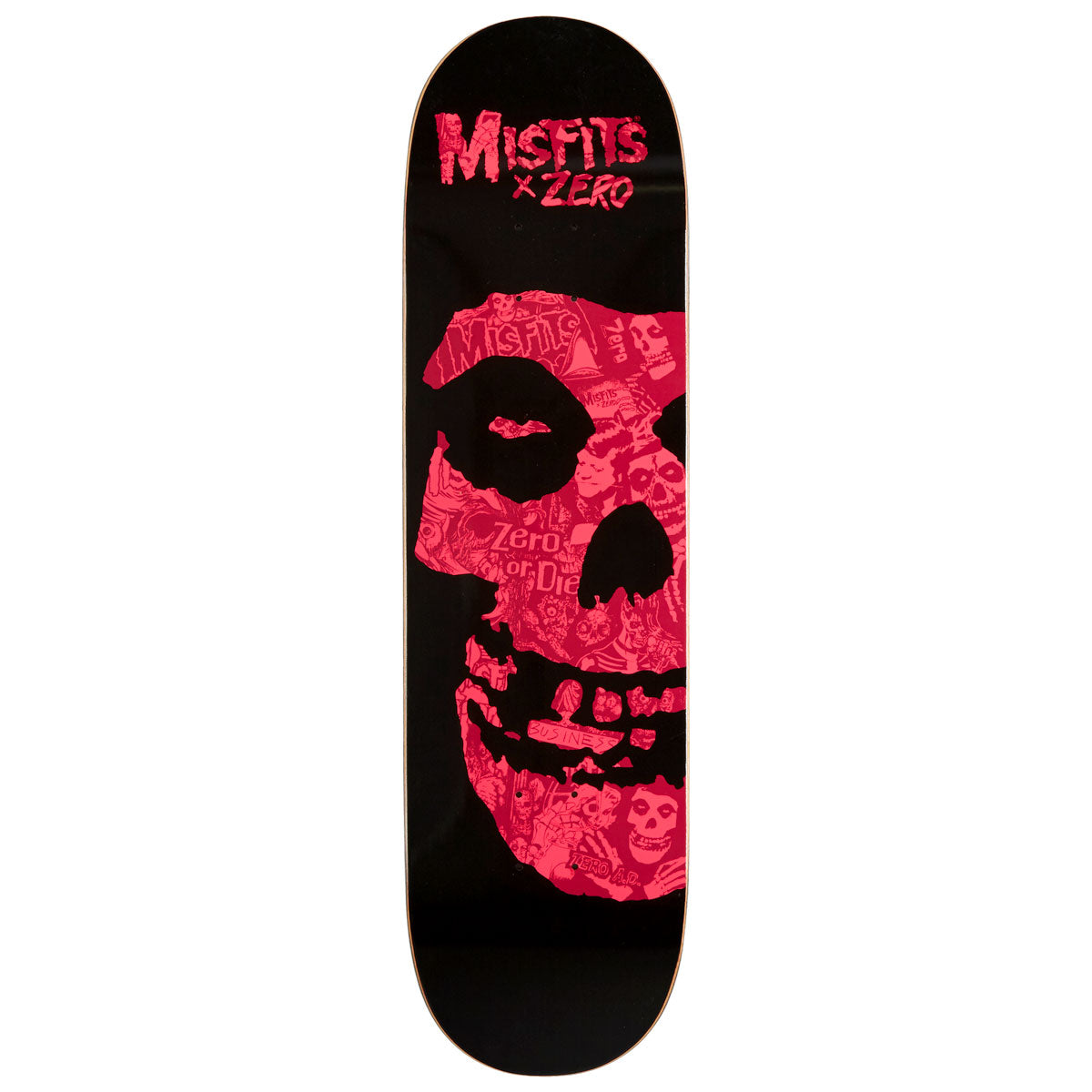 Zero x Misfits Fiend Collage Skateboard Deck - Pink - 8.50