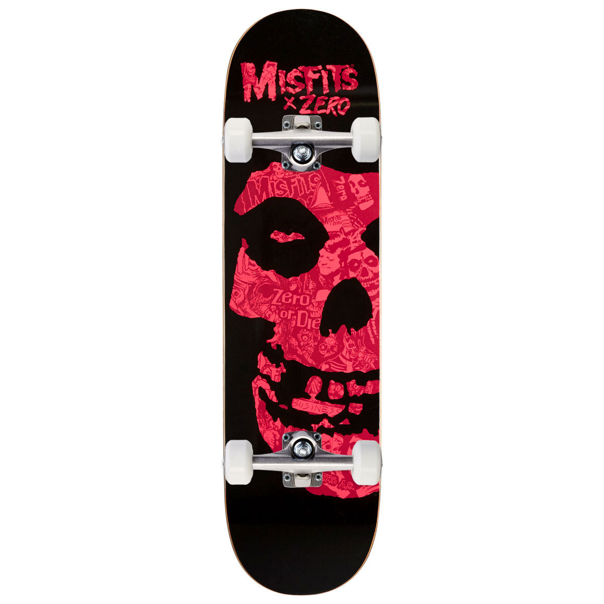 Zero x Misfits Fiend Collage Skateboard Complete - Pink - 8.50