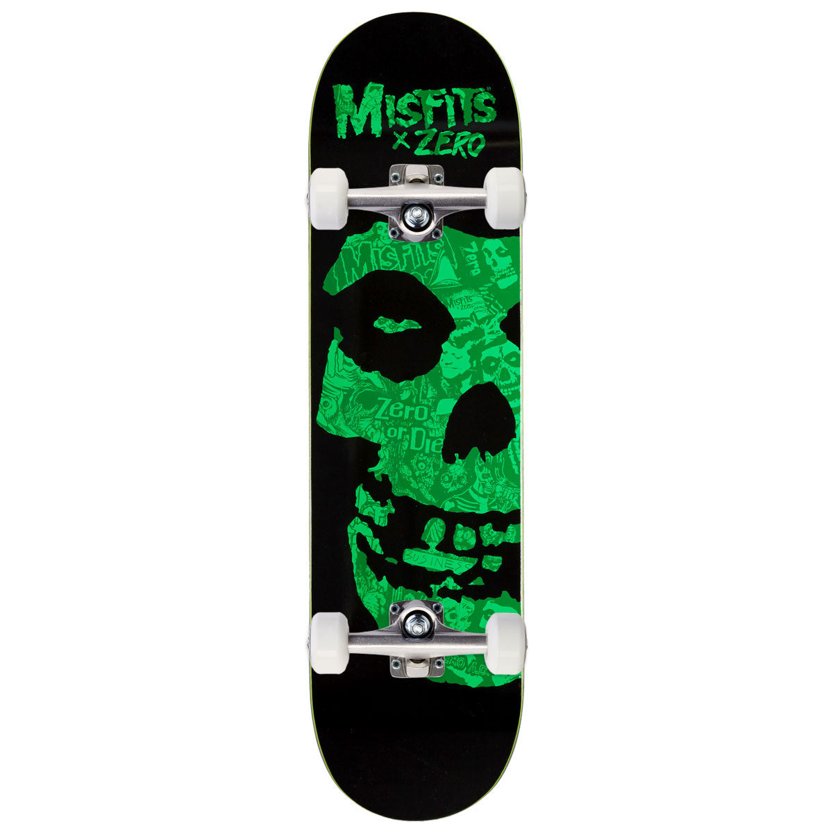 Zero x Misfits Fiend Collage Skateboard Complete - Green - 8.50