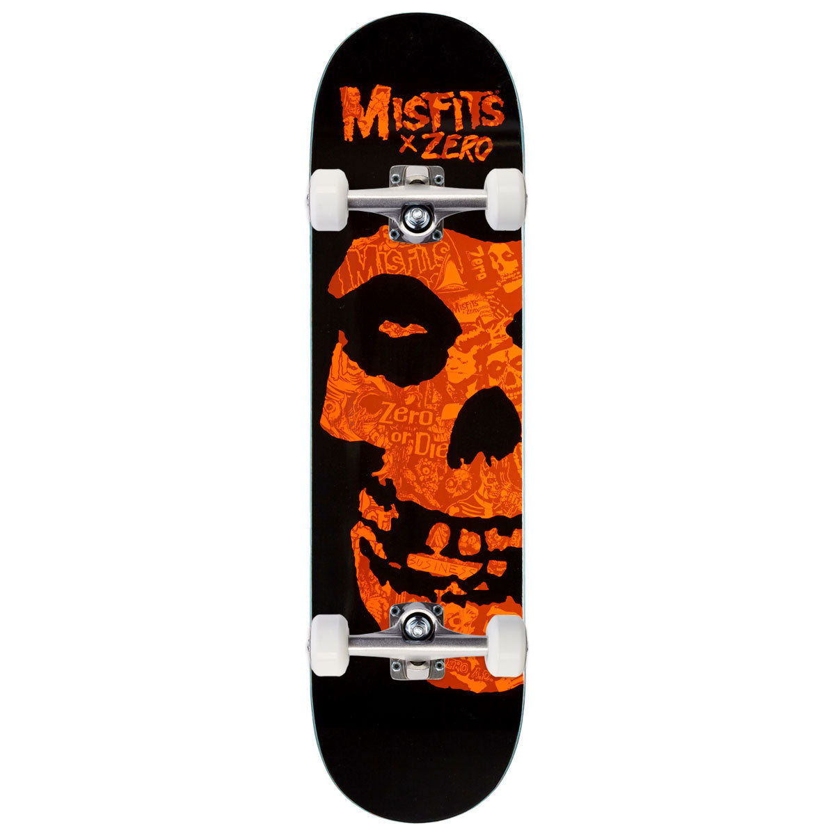 Zero x Misfits Fiend Collage Skateboard Complete - Orange - 8.25