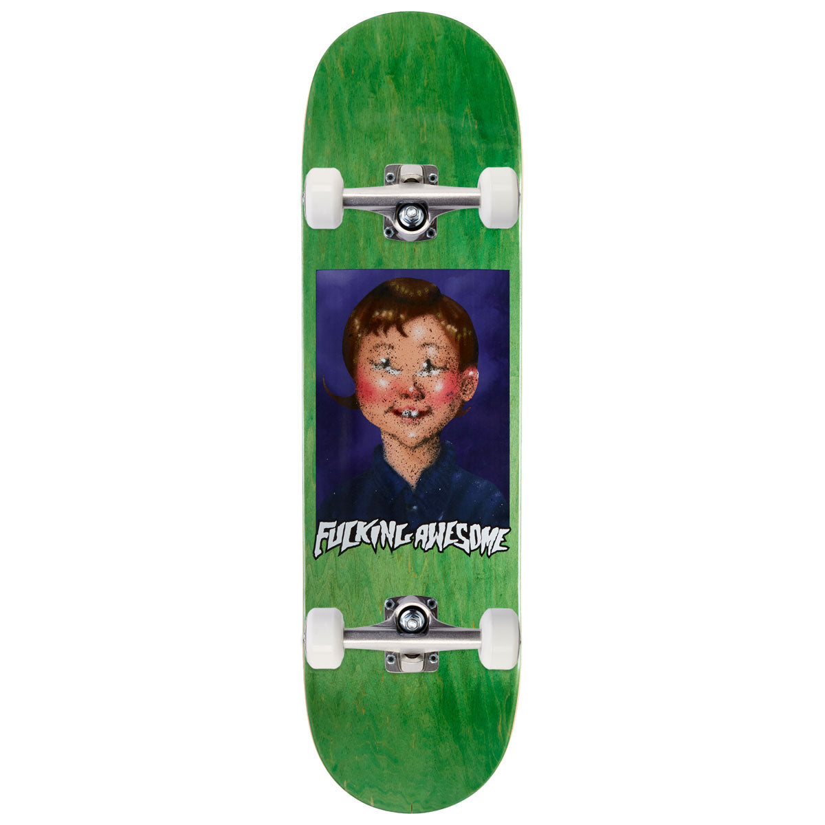 Fucking Awesome Elijah Berke Class Photo Painted By Sickid Skateboard Complete - 8.50
