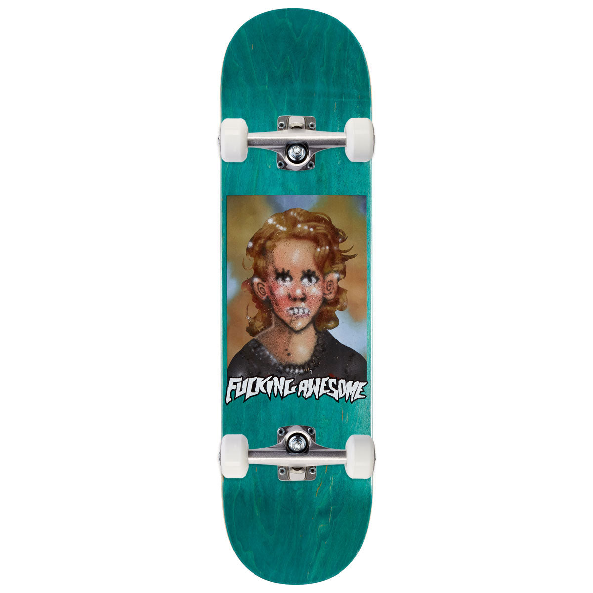 Fucking Awesome Jason Dill Class Photo Painted By Sickid Skateboard Complete - 8.18