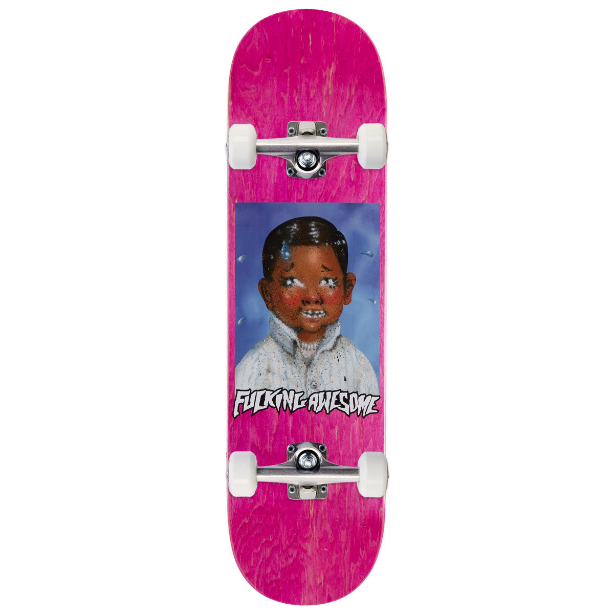 Fucking Awesome Louie Lopez Class Photo Painted By Sickid Skateboard Complete - 8.25