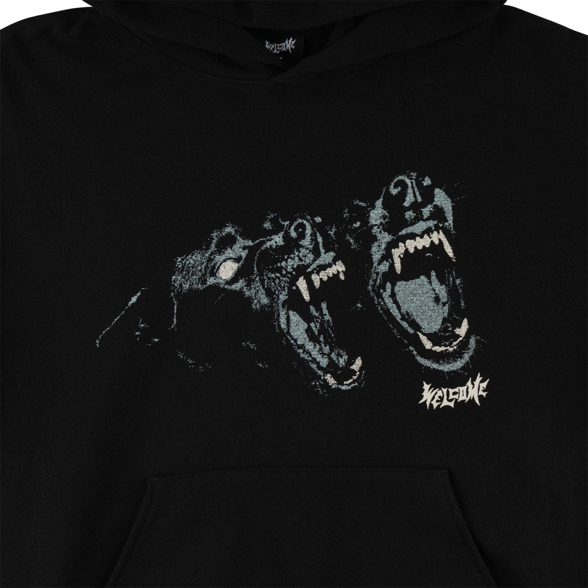 Welcome Woof Hoodie - Black image 3