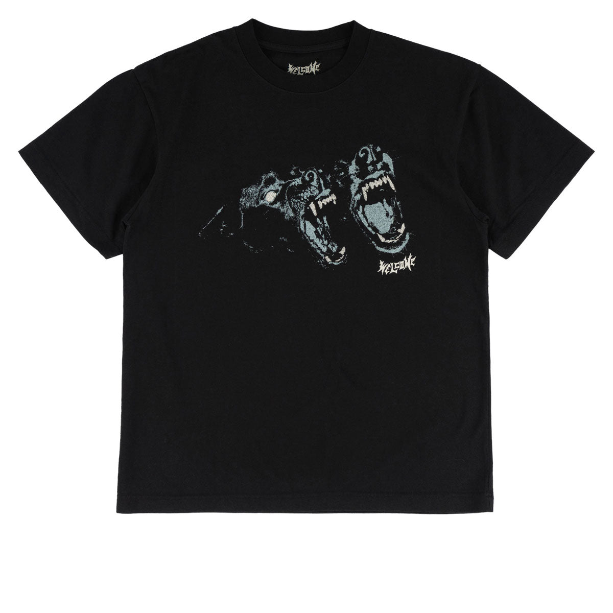 Welcome Woof T-Shirt - Black image 1