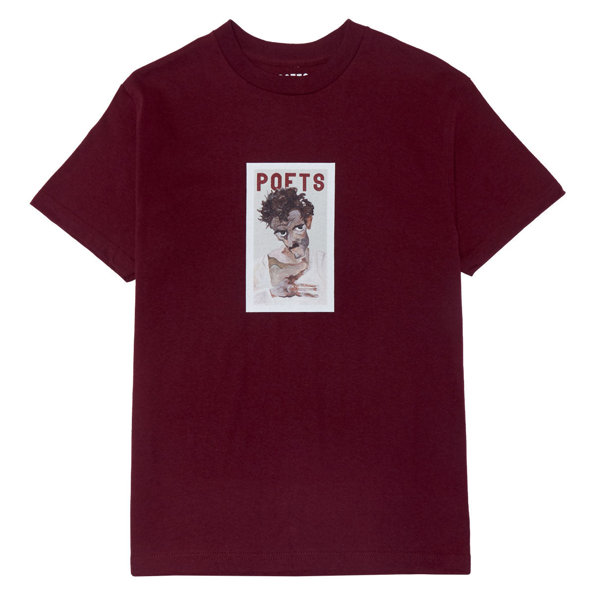 Poets Torment T-Shirt - Burgundy image 1