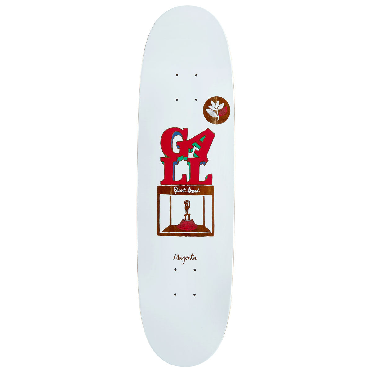 Magenta Fred Gall Guest Skateboard Deck - 8.25