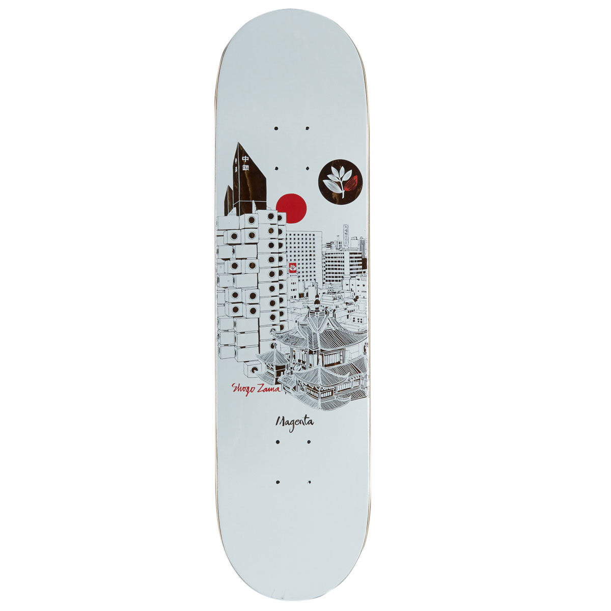 Magenta Shogo Zama Rooftop Series Skateboard Deck - 8.125