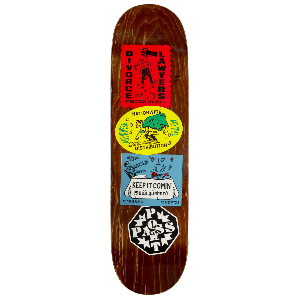 Passport Coaster Series Distribution Skateboard Deck - 8.50