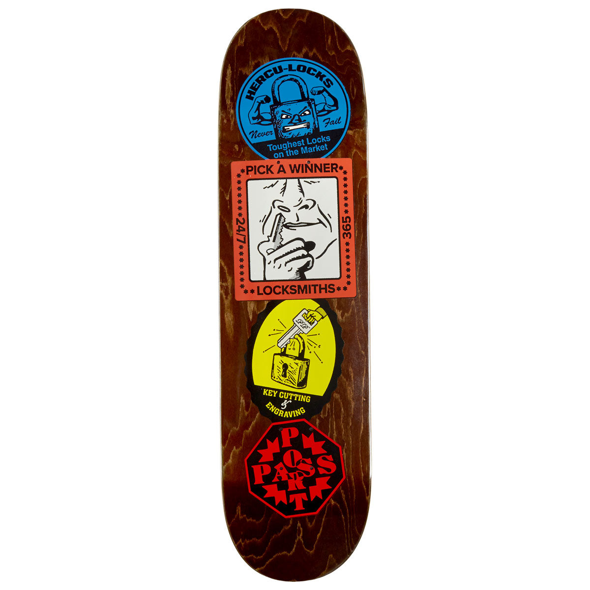 Passport Coaster Series Locksmith Skateboard Deck - 8.25