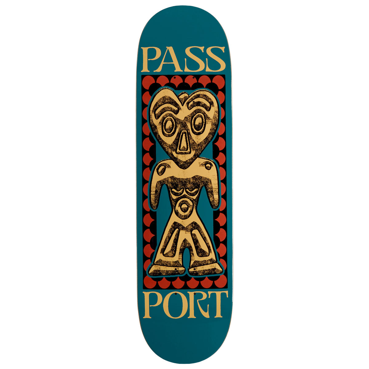 Passport Dogu Series Heart Head Skateboard Deck - 8.50