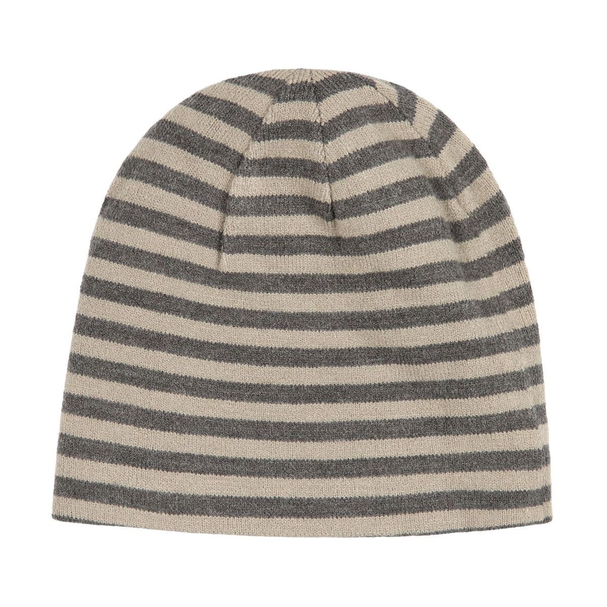 Bronze 56k Emo Stripe B Skully Beanie - Grey image 2